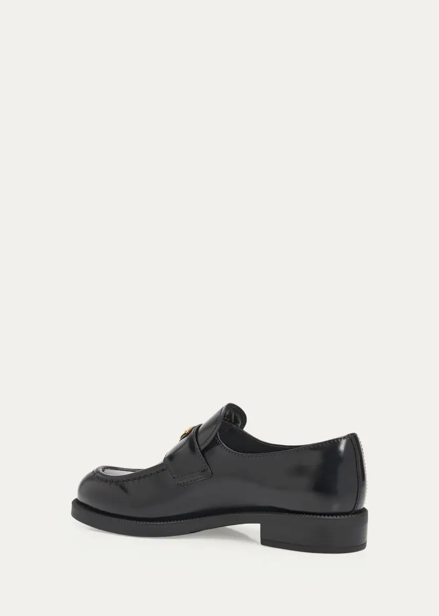 Prada 10mm Leather Loafers | Thumbnail 2