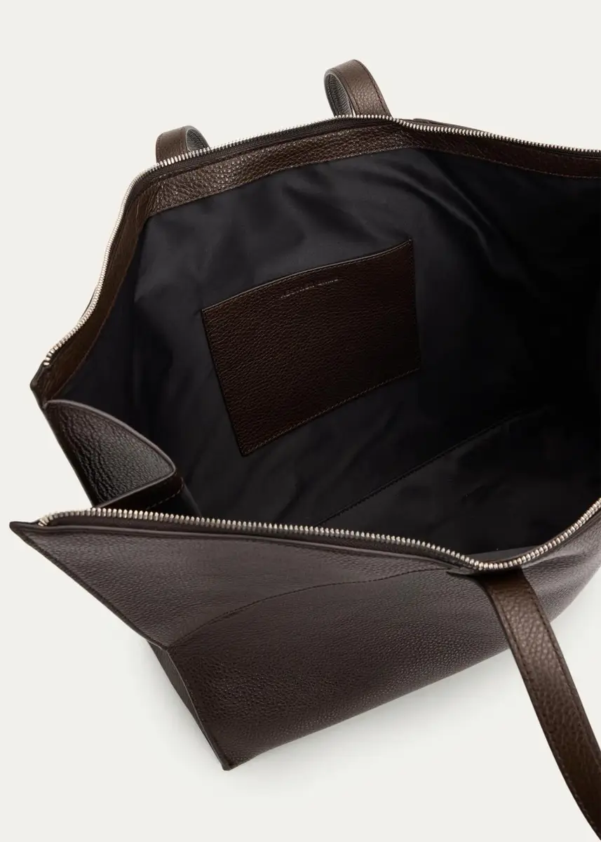 Aesther Ekme Fold Grain Leather Geometric Tote Bag | Thumbnail 6 Aesther Ekme Fold Grain Leather Geometric Tote Bag | Thumbnail 6