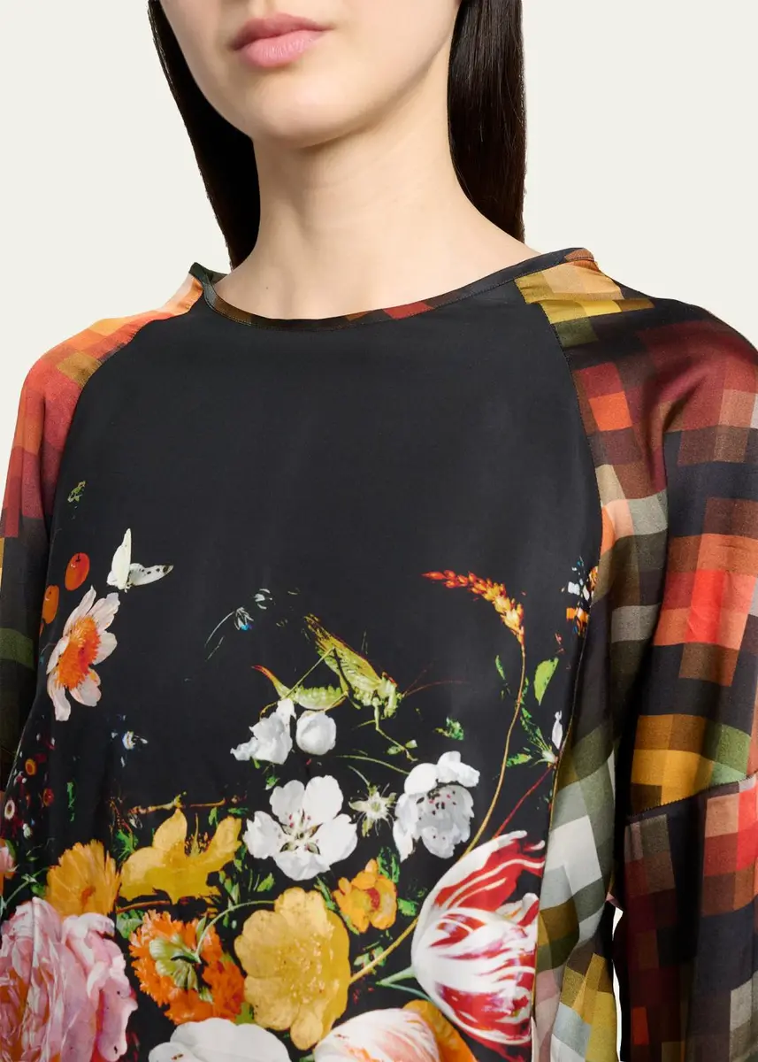 Dries Van Noten Pixel Fruit Print Long-Sleeve Top | Thumbnail 5 Dries Van Noten Pixel Fruit Print Long-Sleeve Top | Thumbnail 5