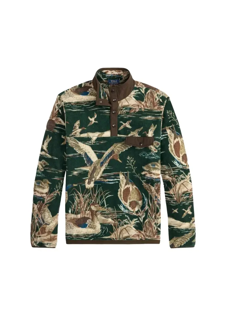Polo Ralph Lauren Men's Duck-Print Brushed Fleece Pullover