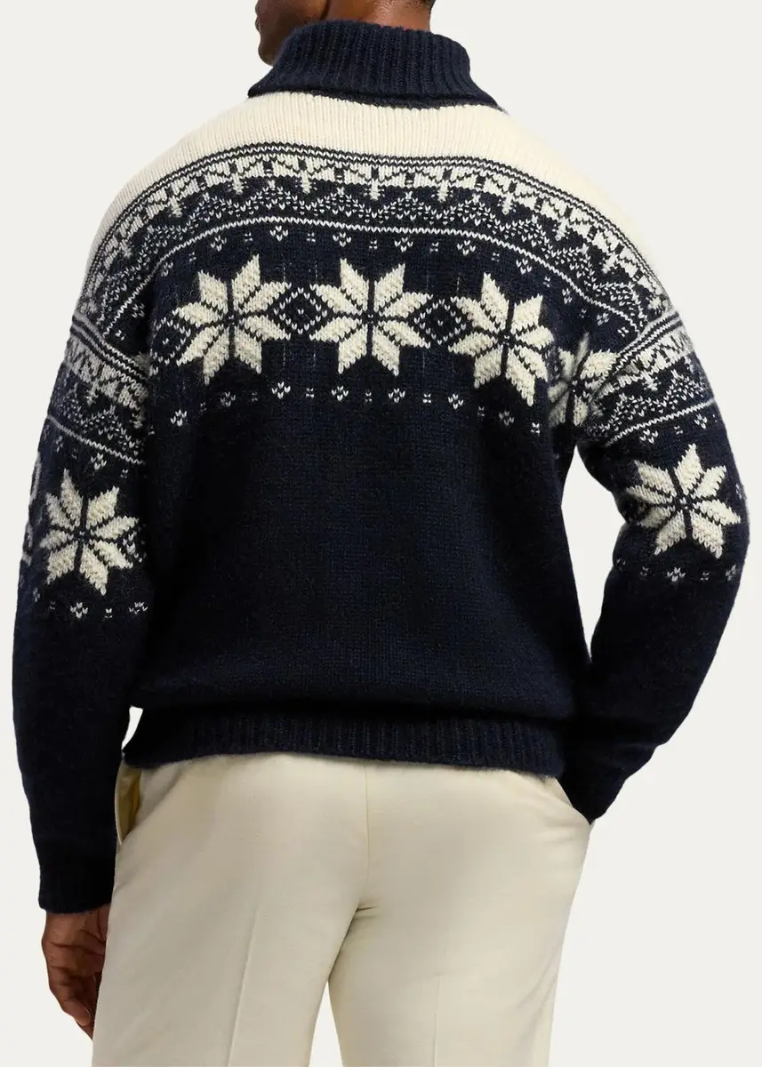Ralph Lauren Purple Label Men's Cashmere-Mohair Turtleneck Sweater | Thumbnail 3 Ralph Lauren Purple Label Men's Cashmere-Mohair Turtleneck Sweater | Thumbnail 3