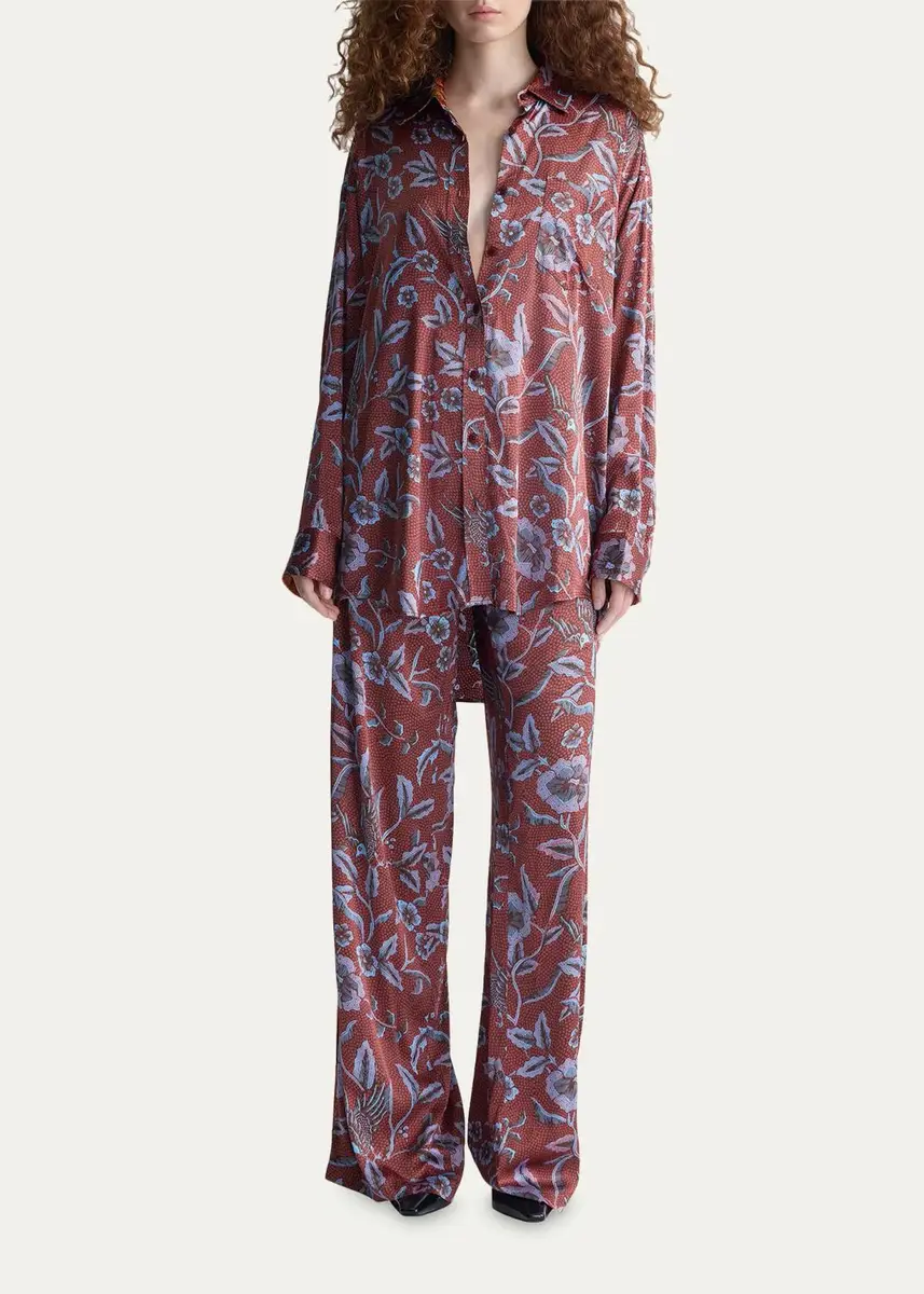 Diane von Furstenberg Verick Floral Wide-Leg Pants | Thumbnail 2 Diane von Furstenberg Verick Floral Wide-Leg Pants | Thumbnail 2
