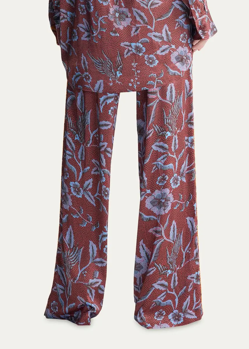 Diane von Furstenberg Verick Floral Wide-Leg Pants | Thumbnail 3 Diane von Furstenberg Verick Floral Wide-Leg Pants | Thumbnail 3