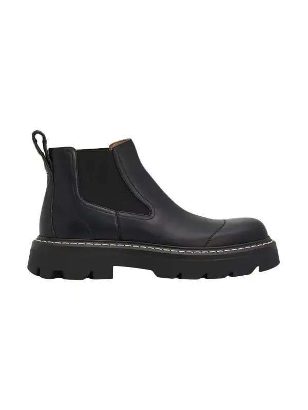 Men's Gum Military Leather Chelsea Boots