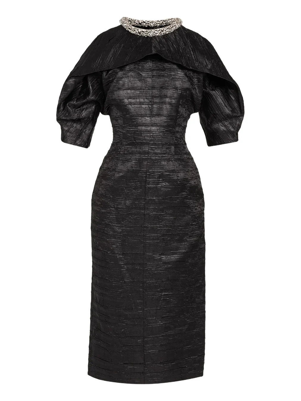 Ashleigh Embellished-Neck Midi Dress Ashleigh Embellished-Neck Midi Dress