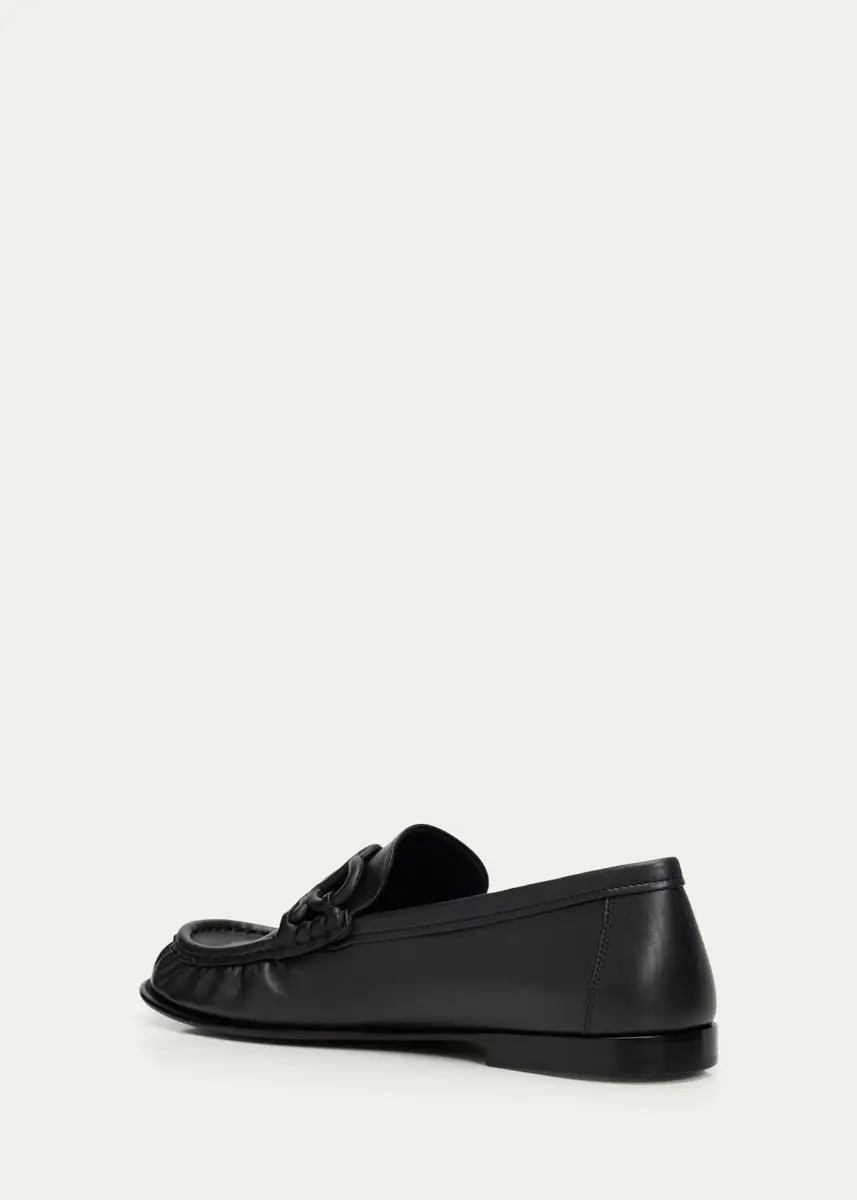 Loewe Double L Leather Loafers | Thumbnail 2 Loewe Double L Leather Loafers | Thumbnail 2