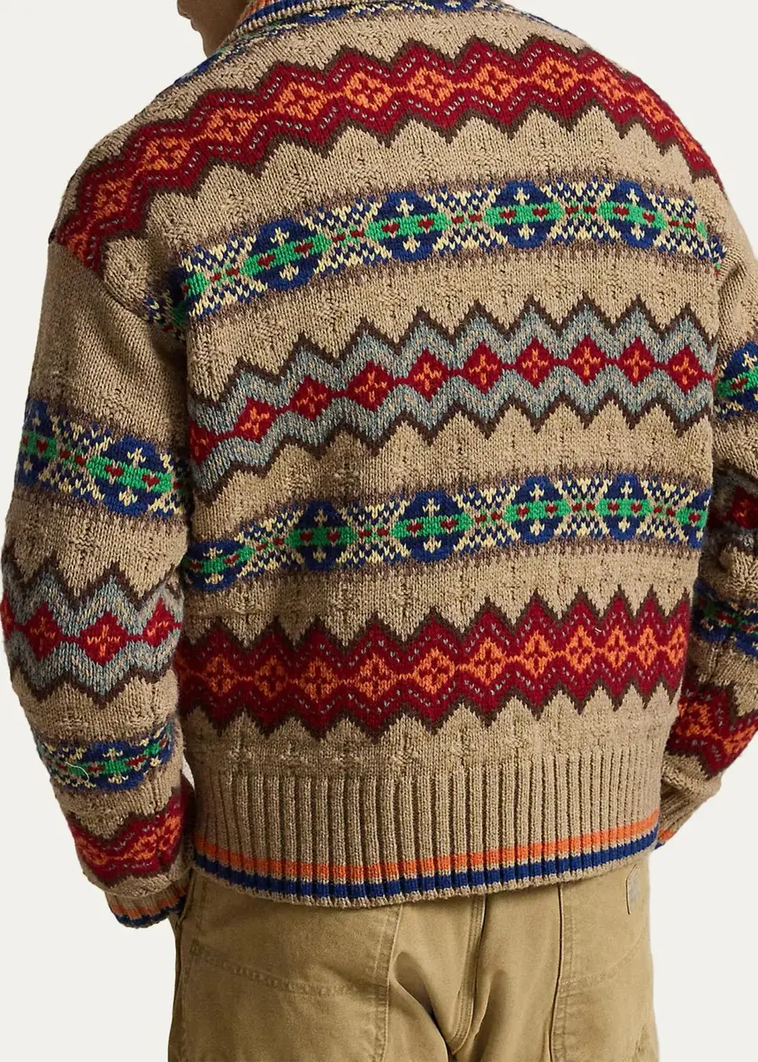 Polo Ralph Lauren Men's Fair Isle Wool-Blend Polo-Collar Sweater | Thumbnail 3