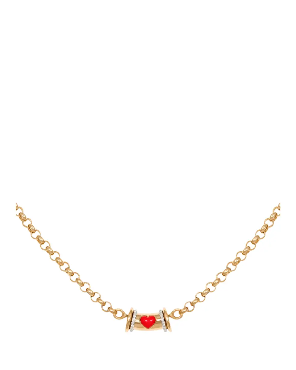 L’Atelier Nawbar 18K Yellow Gold Warrior Venus Necklace with Diamonds and Coral | Thumbnail 2 L’Atelier Nawbar 18K Yellow Gold Warrior Venus Necklace with Diamonds and Coral | Thumbnail 2