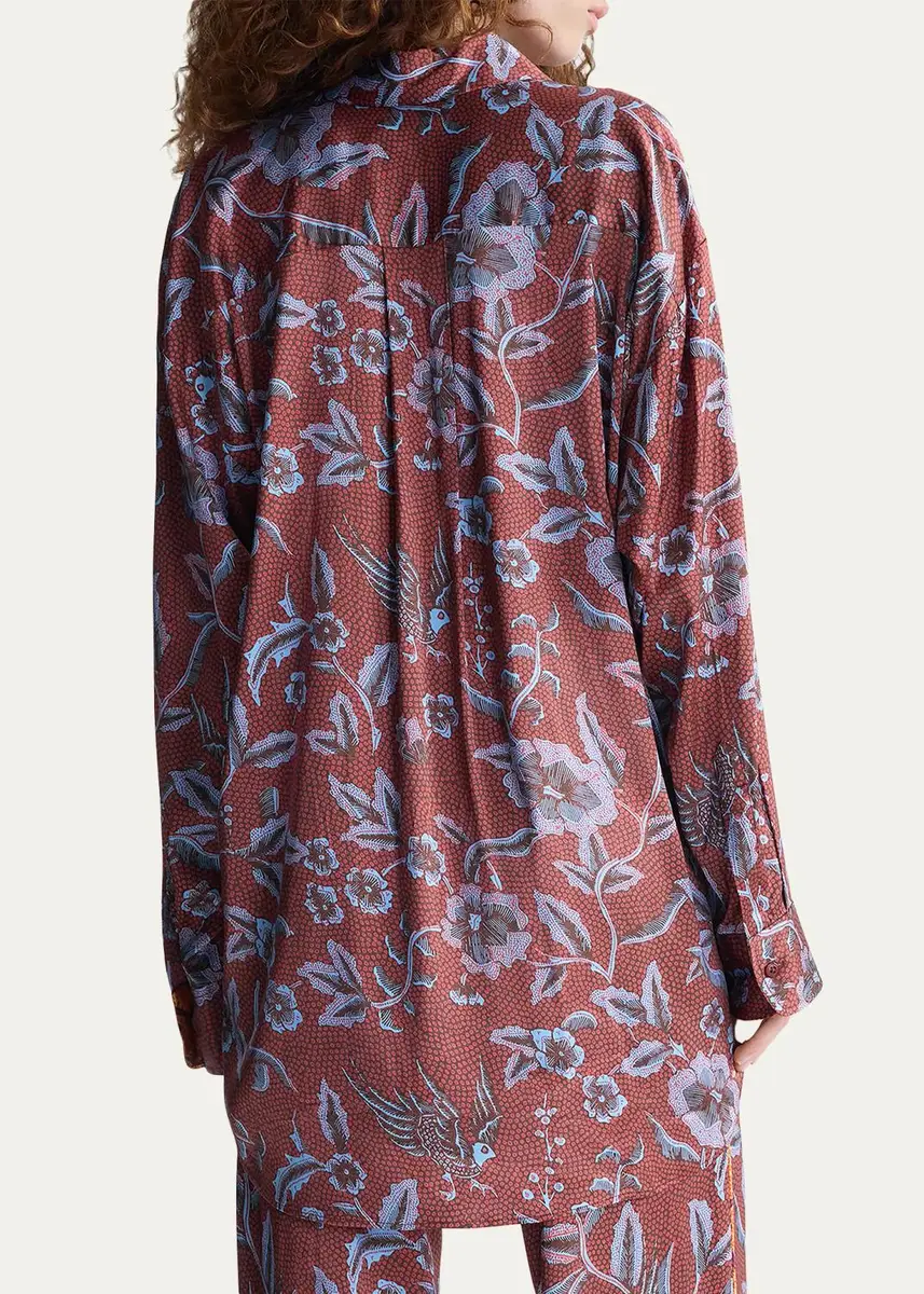 Diane von Furstenberg Sienna Oversized Floral-Print Blouse | Thumbnail 3 Diane von Furstenberg Sienna Oversized Floral-Print Blouse | Thumbnail 3
