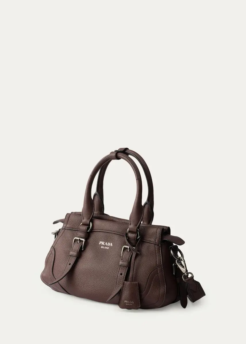 Prada Cervo Large Grain Leather Tote Bag | Thumbnail 11 Prada Cervo Large Grain Leather Tote Bag | Thumbnail 11