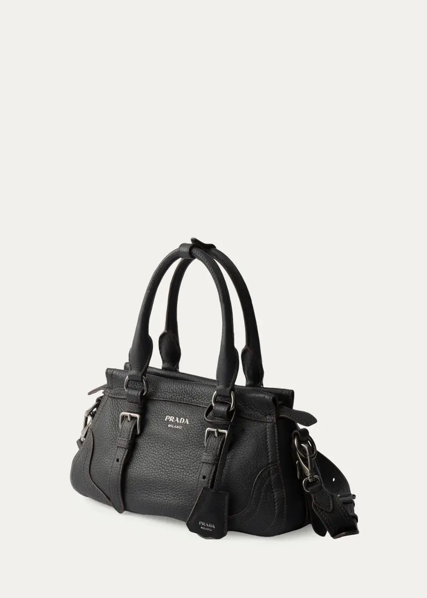 Prada Cervo Large Grain Leather Tote Bag | Thumbnail 6 Prada Cervo Large Grain Leather Tote Bag | Thumbnail 6