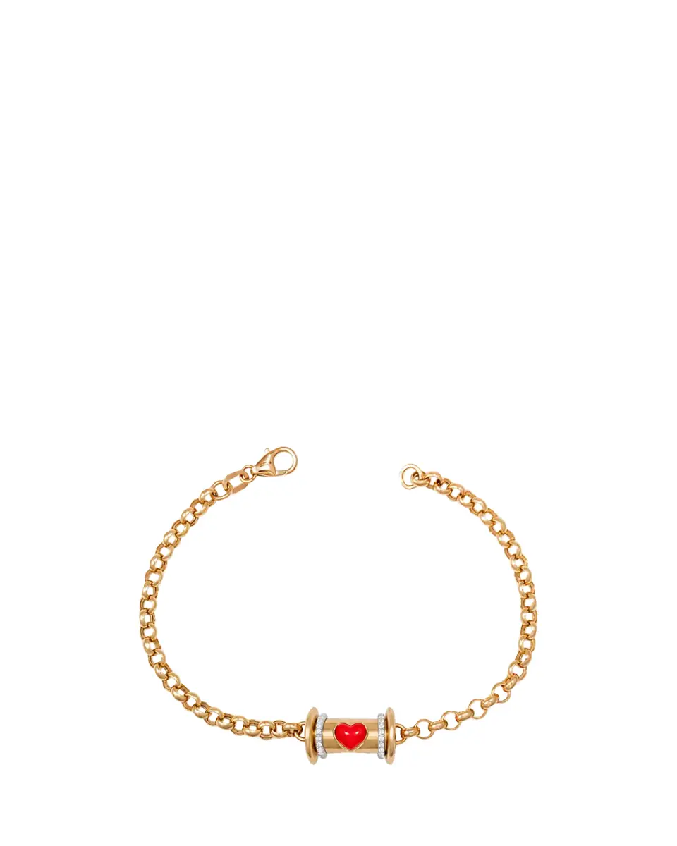 L’Atelier Nawbar 18K Yellow Gold Warrior Venus Bracelet with Diamonds and Coral | Thumbnail 2 L’Atelier Nawbar 18K Yellow Gold Warrior Venus Bracelet with Diamonds and Coral | Thumbnail 2