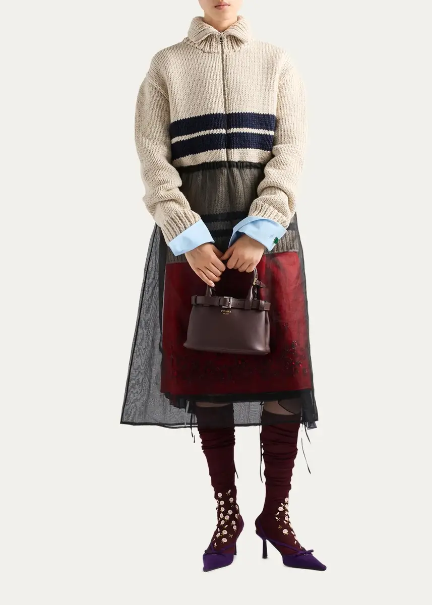 Prada Buckle Small Leather Top-Handle Bag | Thumbnail 5 Prada Buckle Small Leather Top-Handle Bag | Thumbnail 5