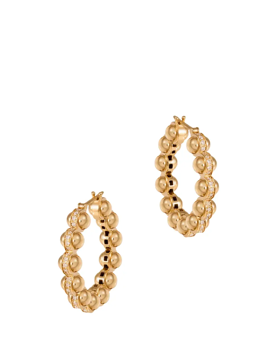 L’Atelier Nawbar The 18K Gold Atom Earrings with Diamonds | Thumbnail 2 L’Atelier Nawbar The 18K Gold Atom Earrings with Diamonds | Thumbnail 2