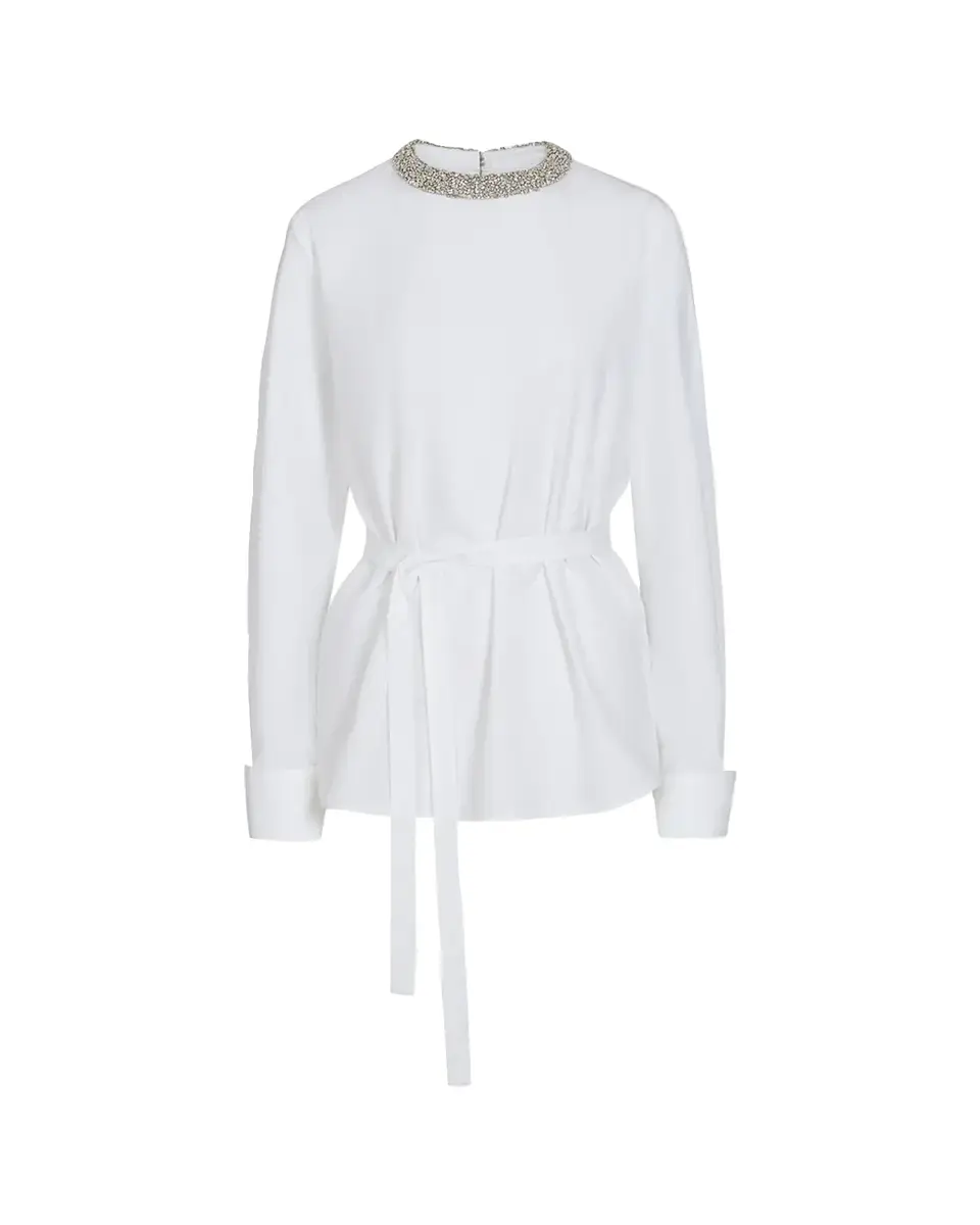TWP Crystal-Embellished Tie-Waist Top | Thumbnail 2 TWP Crystal-Embellished Tie-Waist Top | Thumbnail 2