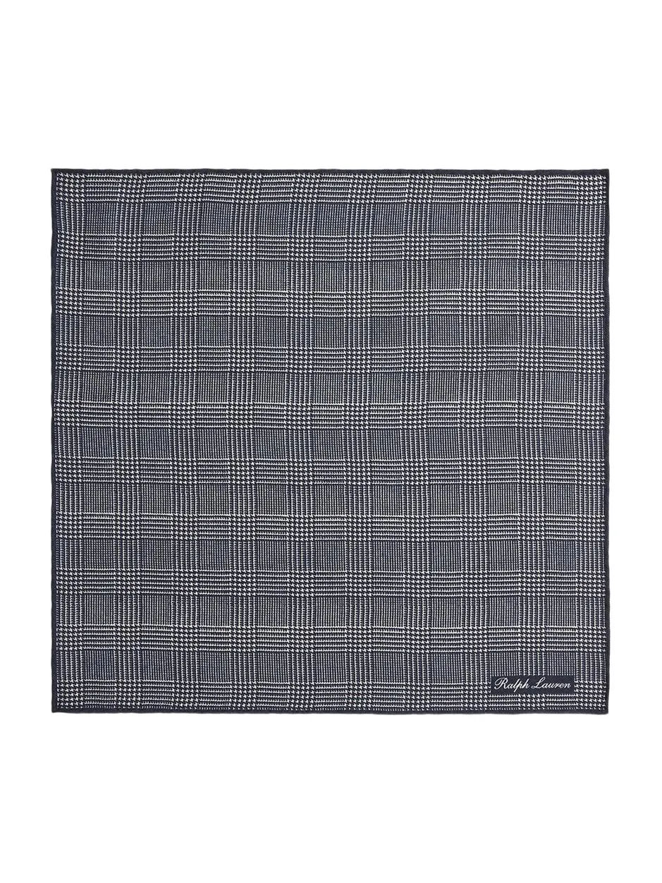 Men's Plaid Cashmere-Silk Pocket Square