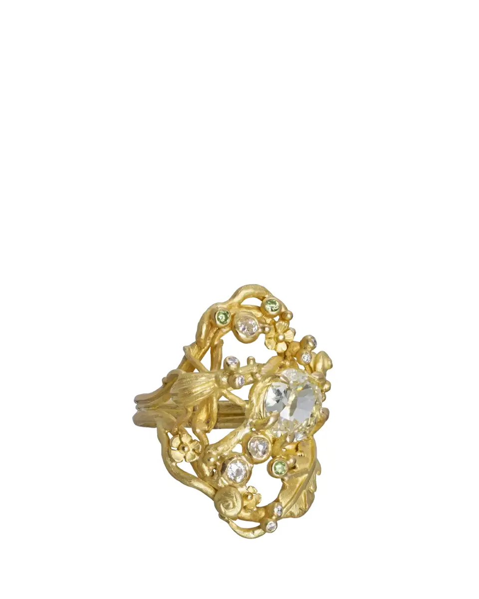 Lene Vibe 18K Multi-Diamond Insect Ring | Thumbnail 2 Lene Vibe 18K Multi-Diamond Insect Ring | Thumbnail 2