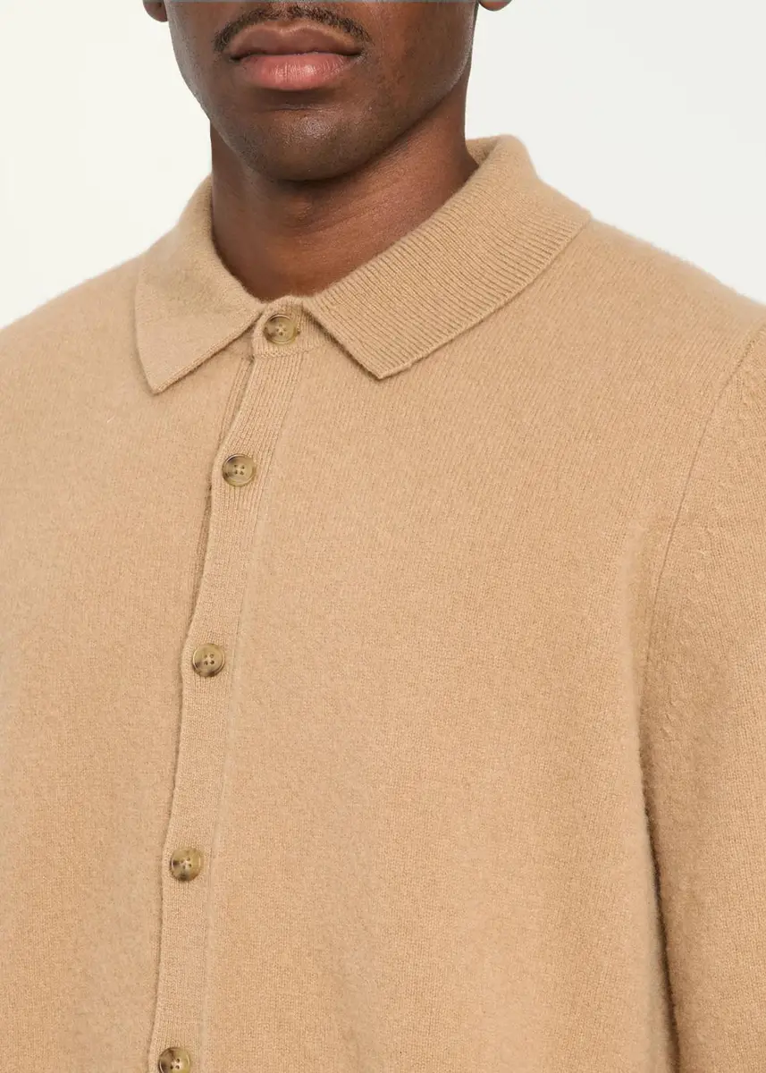 Guest In Residence Men's Solid Cashmere & Wool Shirt | Thumbnail 5 Guest In Residence Men's Solid Cashmere & Wool Shirt | Thumbnail 5