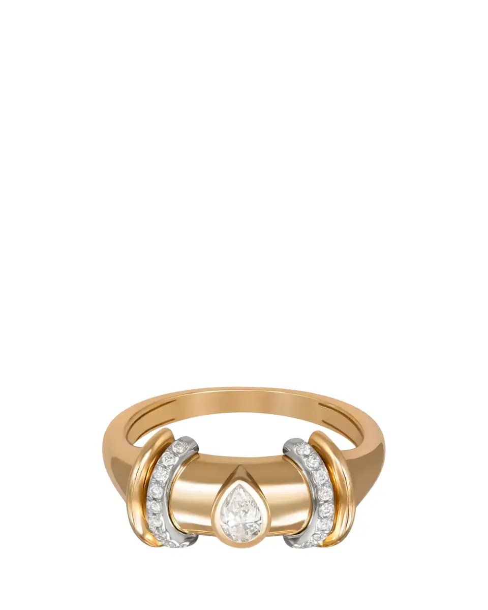 L’Atelier Nawbar 18K Yellow and White Gold Warrior Diamond Ring | Thumbnail 2 L’Atelier Nawbar 18K Yellow and White Gold Warrior Diamond Ring | Thumbnail 2