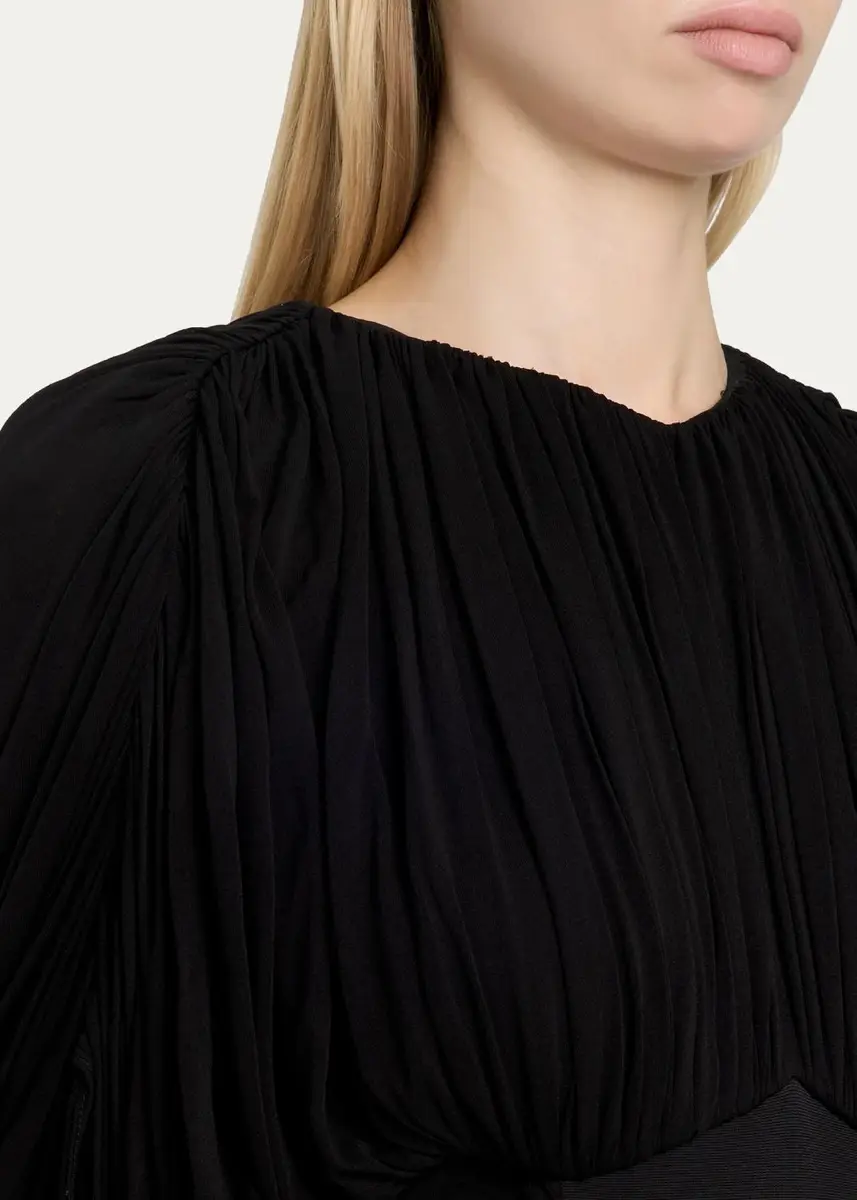 Heirlome Micka Shirred Jersey Short-Sleeve Maxi Dress | Thumbnail 5 Heirlome Micka Shirred Jersey Short-Sleeve Maxi Dress | Thumbnail 5