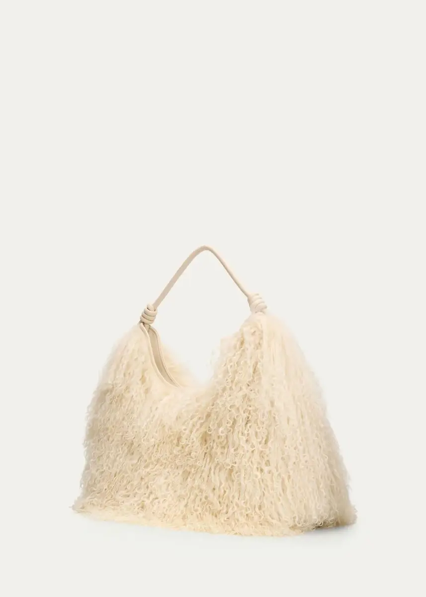 Cult Gaia Solay Curly Shearling Shoulder Bag | Thumbnail 2 Cult Gaia Solay Curly Shearling Shoulder Bag | Thumbnail 2