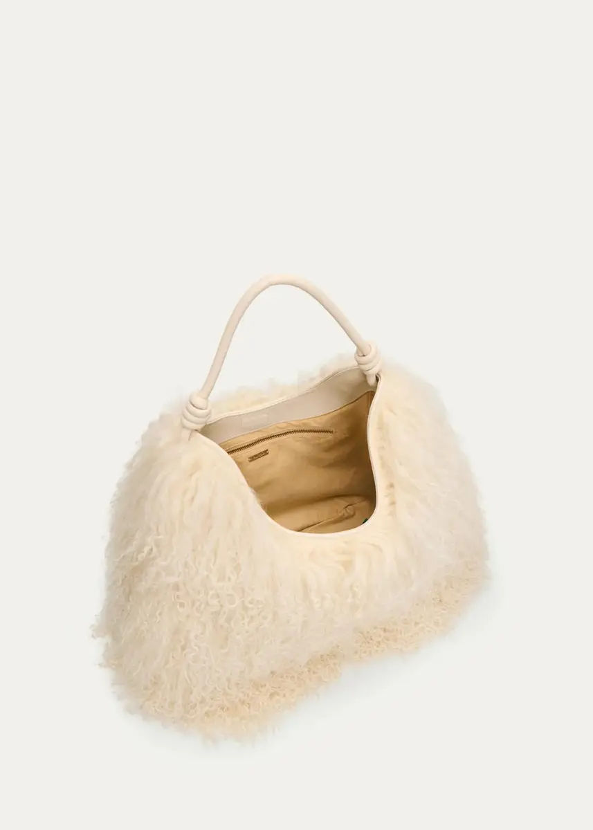 Cult Gaia Solay Curly Shearling Shoulder Bag | Thumbnail 3 Cult Gaia Solay Curly Shearling Shoulder Bag | Thumbnail 3