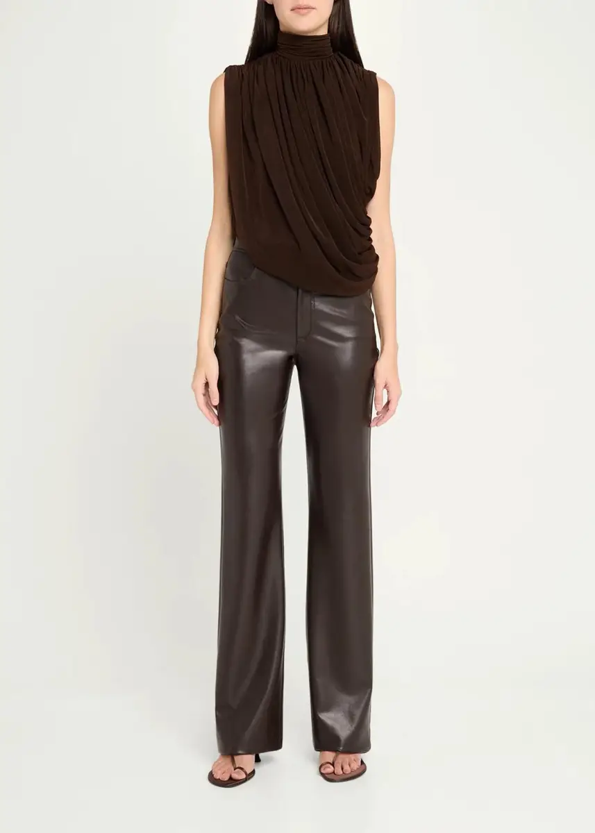 Ronny Kobo Sav Draped Mock Turtleneck Top | Thumbnail 2 Ronny Kobo Sav Draped Mock Turtleneck Top | Thumbnail 2
