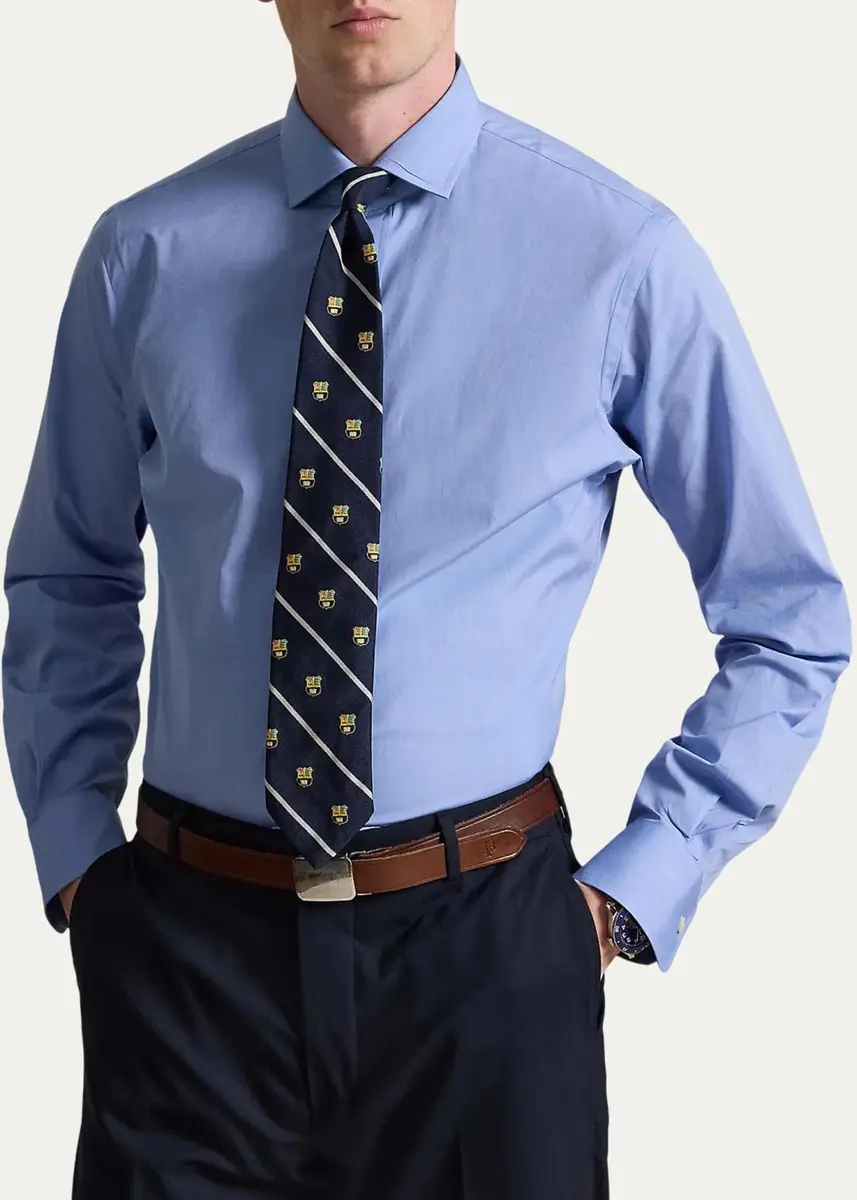 Polo Ralph Lauren Men's Custom Fit Poplin Shirt | Thumbnail 4