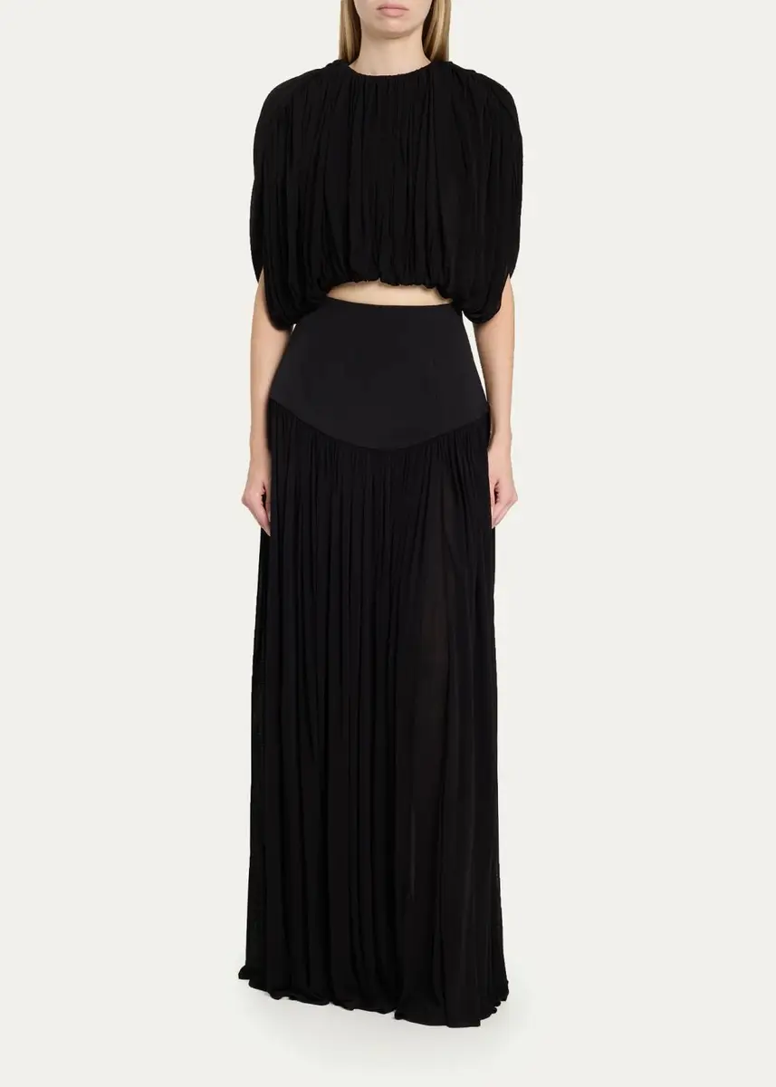 Heirlome Louise Shirred Jersey Crop Top | Thumbnail 2