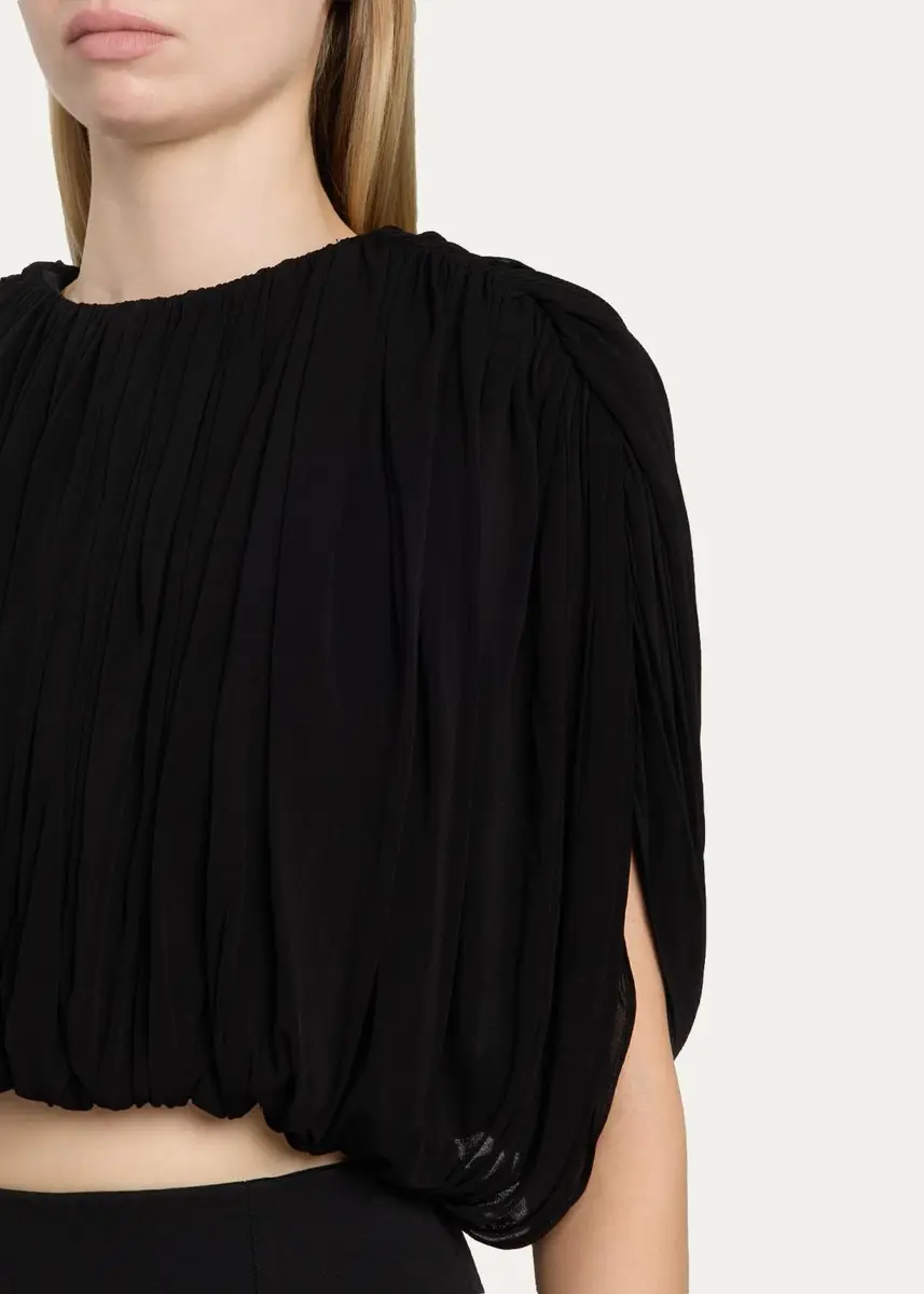 Heirlome Louise Shirred Jersey Crop Top | Thumbnail 5