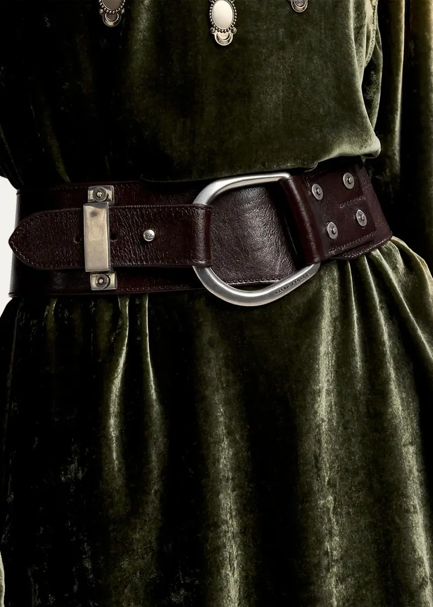 Ralph Lauren Collection Turn-Back Washed Leather Wide Belt | Thumbnail 2 Ralph Lauren Collection Turn-Back Washed Leather Wide Belt | Thumbnail 2