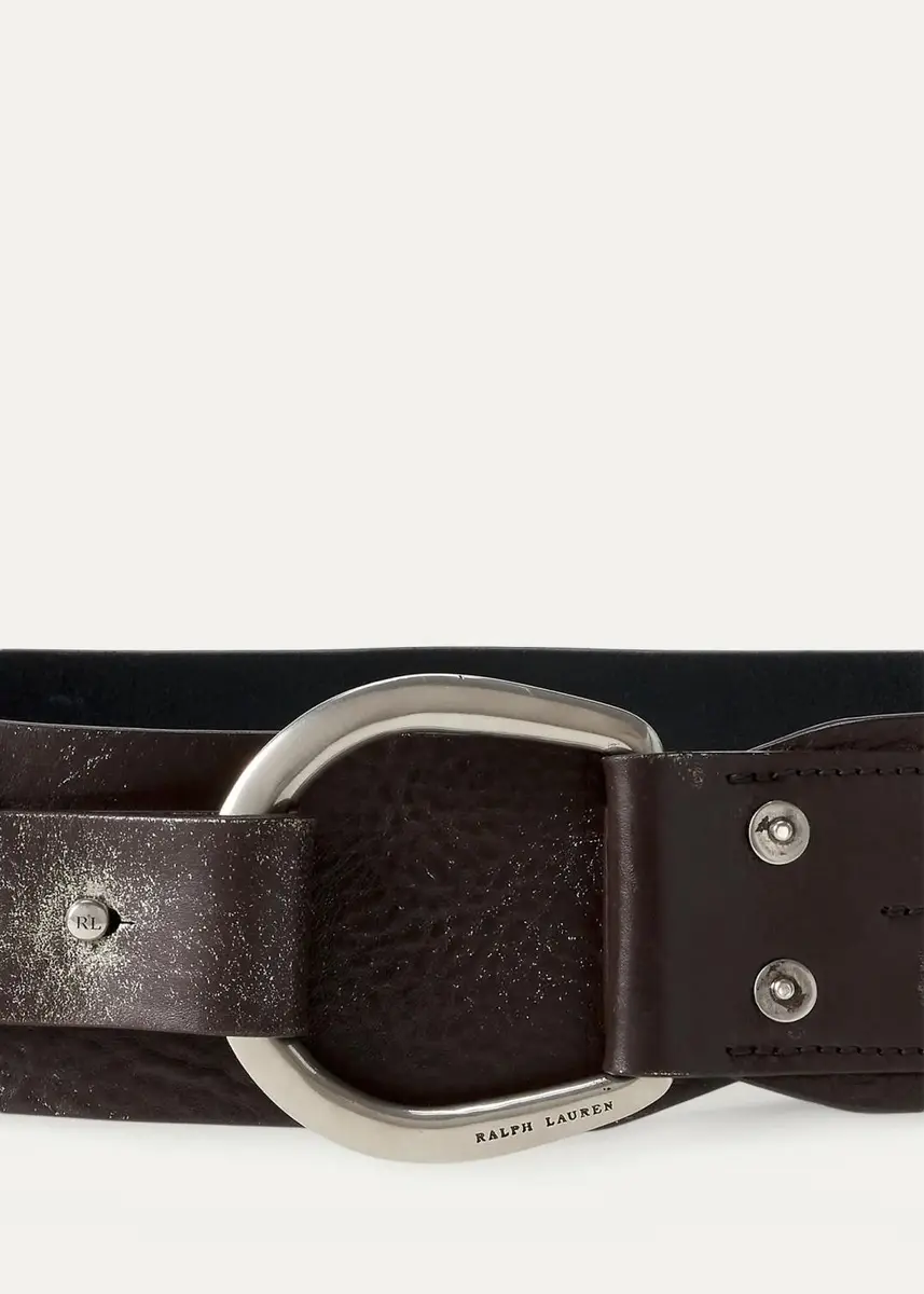Ralph Lauren Collection Turn-Back Washed Leather Wide Belt | Thumbnail 3 Ralph Lauren Collection Turn-Back Washed Leather Wide Belt | Thumbnail 3