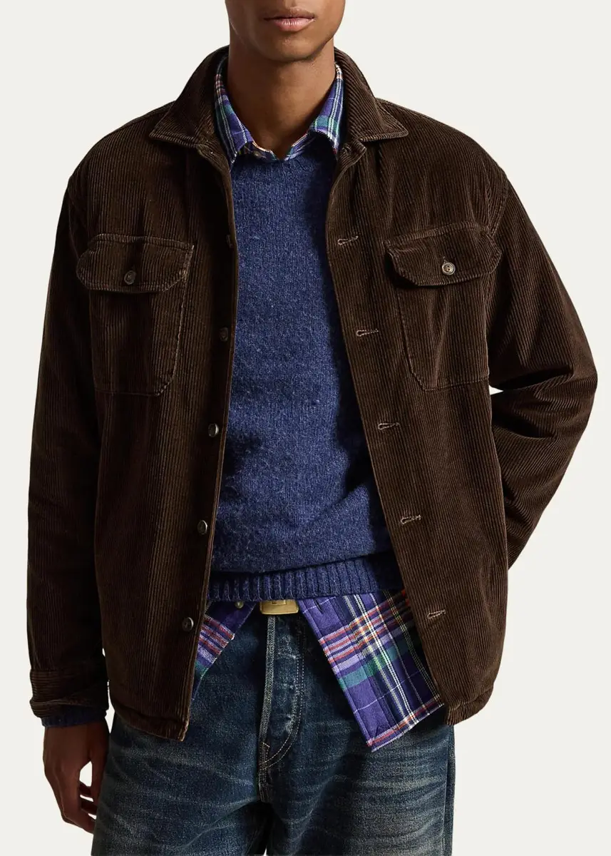 Polo Ralph Lauren Men's Classic Fit Corduroy Utility Shirt | Thumbnail 4