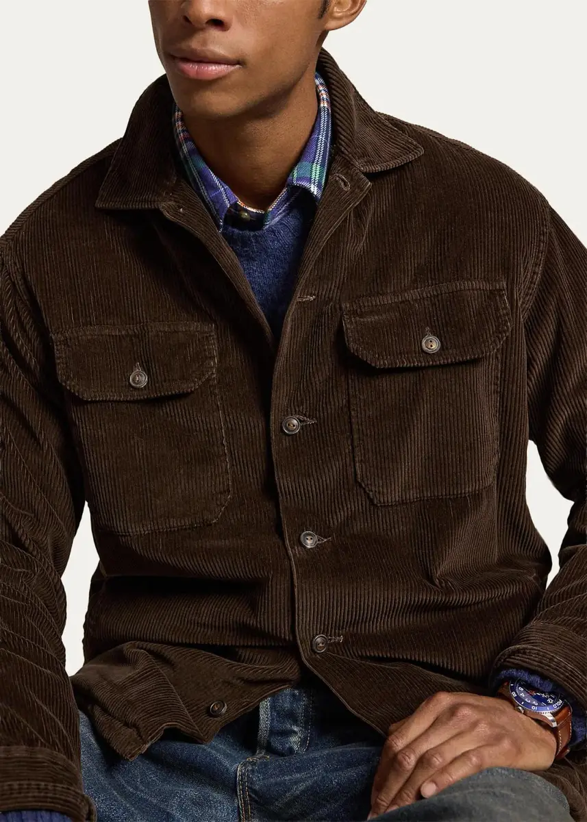Polo Ralph Lauren Men's Classic Fit Corduroy Utility Shirt | Thumbnail 5