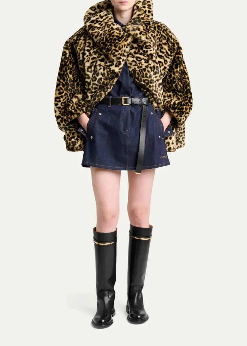 Givenchy Leopard-Print Faux-Fur Jacket | Thumbnail 2 Givenchy Leopard-Print Faux-Fur Jacket | Thumbnail 2