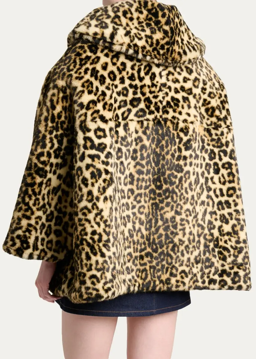 Givenchy Leopard-Print Faux-Fur Jacket | Thumbnail 3 Givenchy Leopard-Print Faux-Fur Jacket | Thumbnail 3