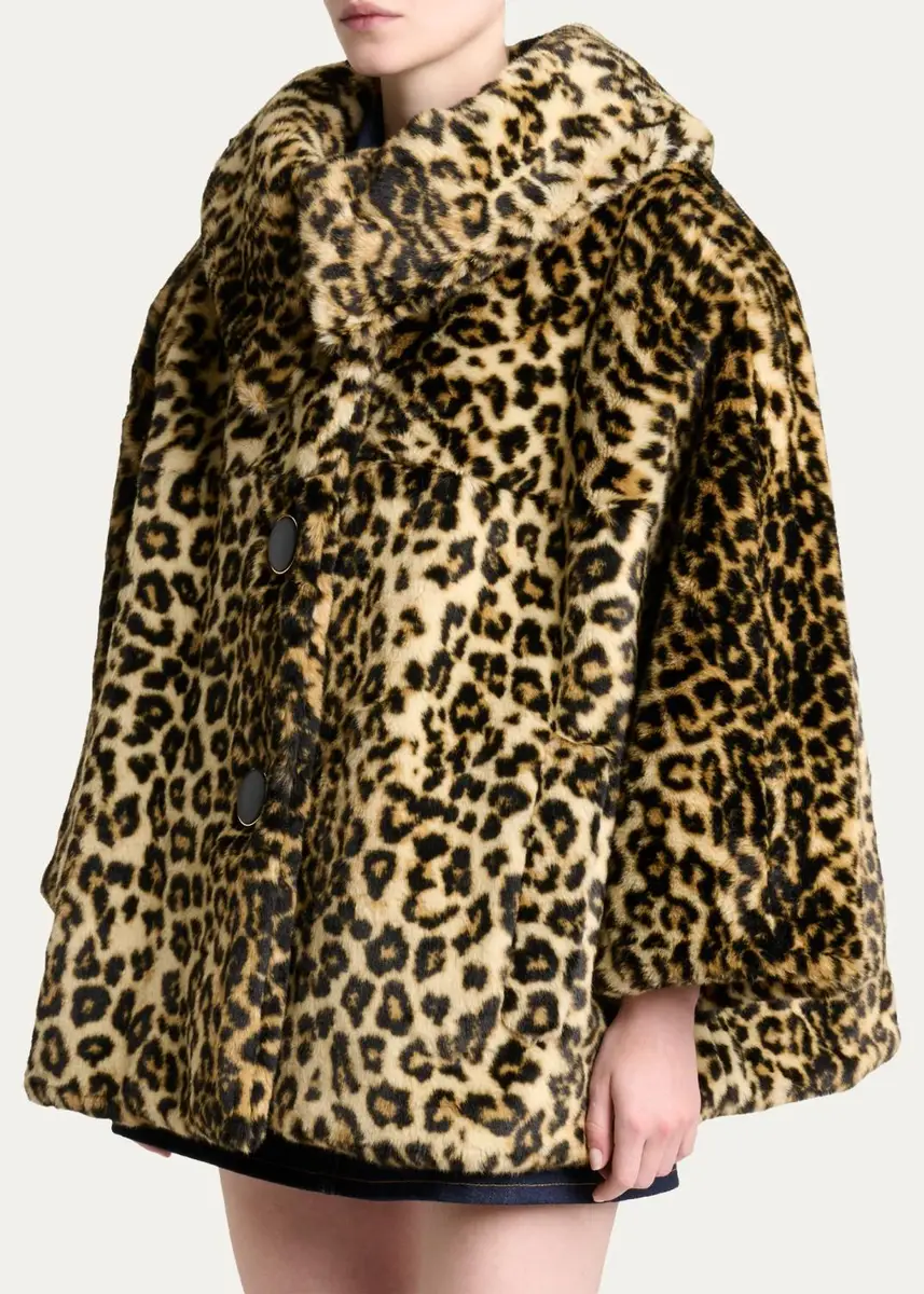 Givenchy Leopard-Print Faux-Fur Jacket | Thumbnail 4 Givenchy Leopard-Print Faux-Fur Jacket | Thumbnail 4