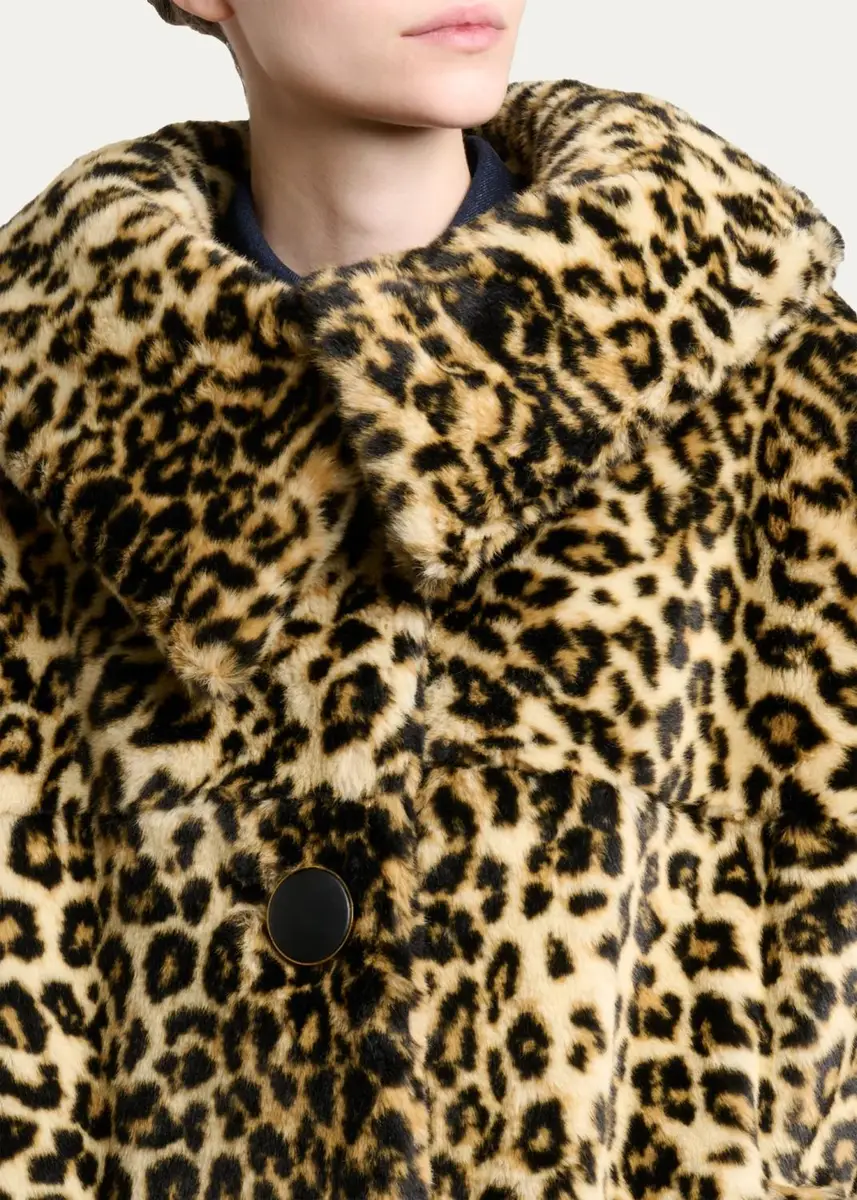Givenchy Leopard-Print Faux-Fur Jacket | Thumbnail 5 Givenchy Leopard-Print Faux-Fur Jacket | Thumbnail 5