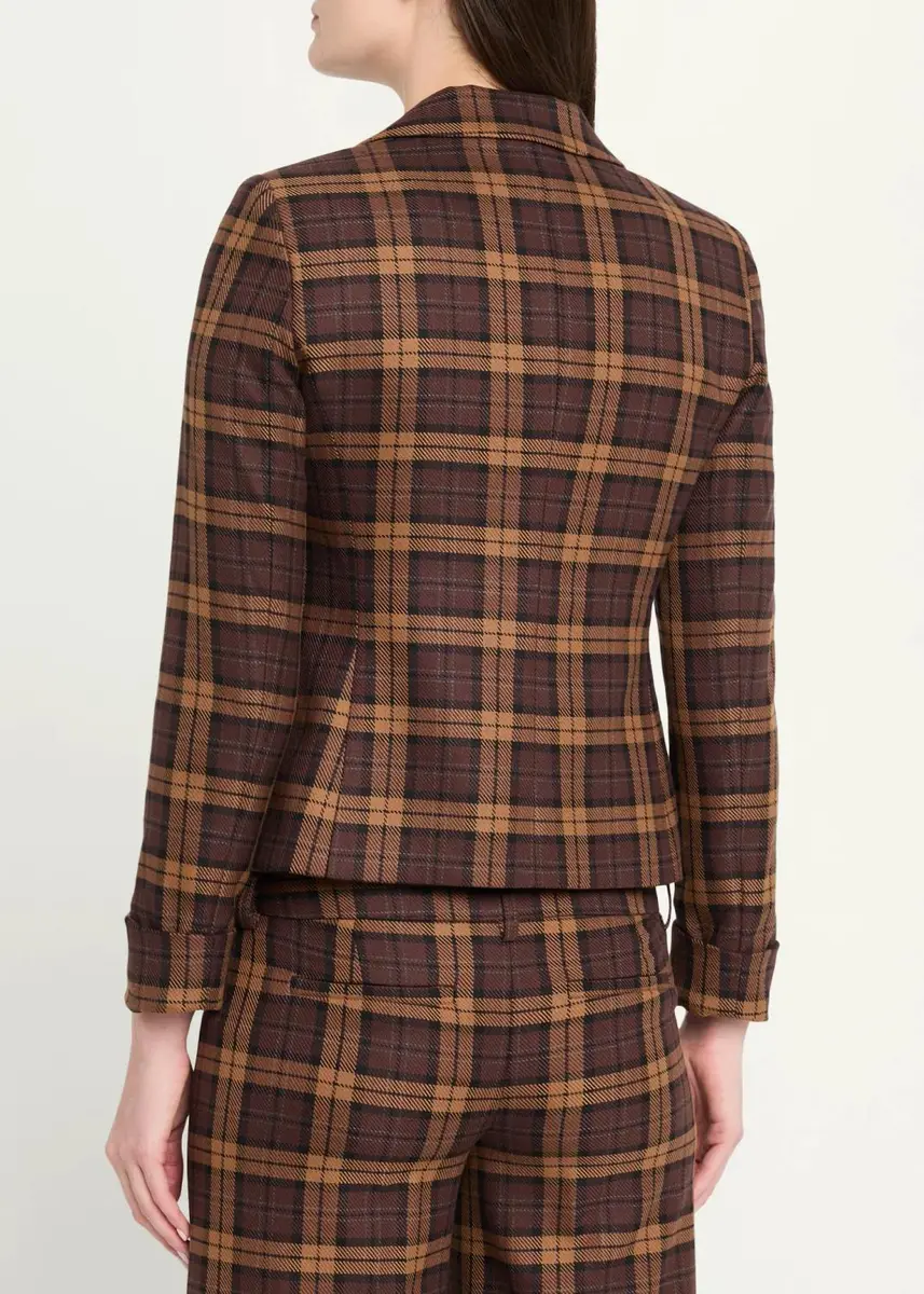 Alice + Olivia Macey Shrunken Plaid Blazer | Thumbnail 3 Alice + Olivia Macey Shrunken Plaid Blazer | Thumbnail 3