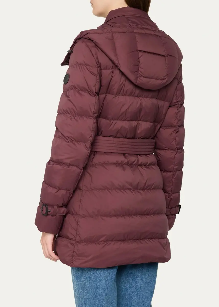 Burberry Audley Mid-Length Nylon Puffer Coat | Thumbnail 3 Burberry Audley Mid-Length Nylon Puffer Coat | Thumbnail 3