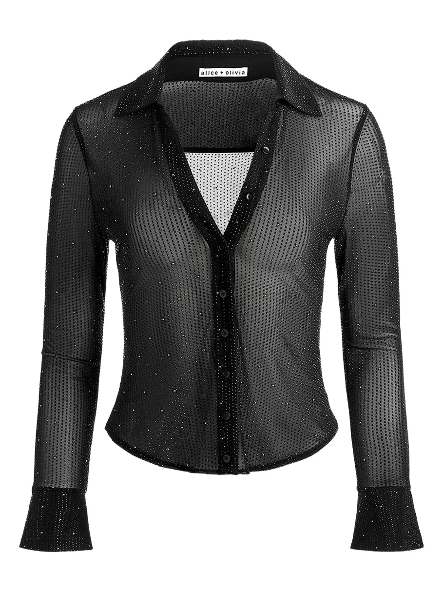 Freya Embellished Sheer Top Freya Embellished Sheer Top