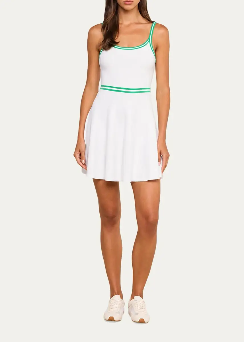 L'Agence Lilibet Knit Tennis Dress | Thumbnail 4 L'Agence Lilibet Knit Tennis Dress | Thumbnail 4