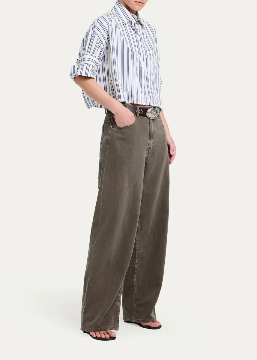 TWP Next Ex Cropped Cotton Poplin Shirt | Thumbnail 2