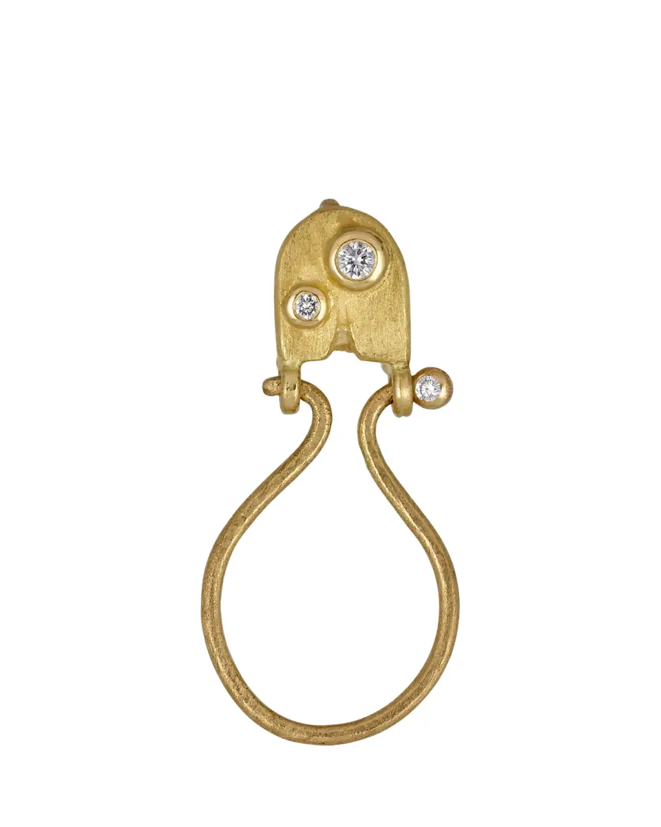 Lene Vibe 18K Gold Diamond Charm Holder | Thumbnail 2 Lene Vibe 18K Gold Diamond Charm Holder | Thumbnail 2