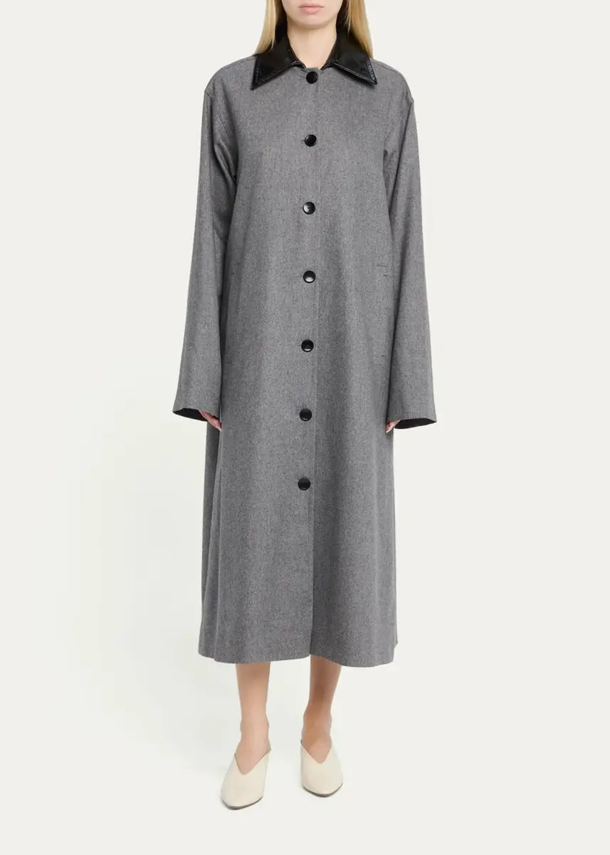 Maria McManus Melange Wool-Cashmere Swing Coat | Thumbnail 2 Maria McManus Melange Wool-Cashmere Swing Coat | Thumbnail 2