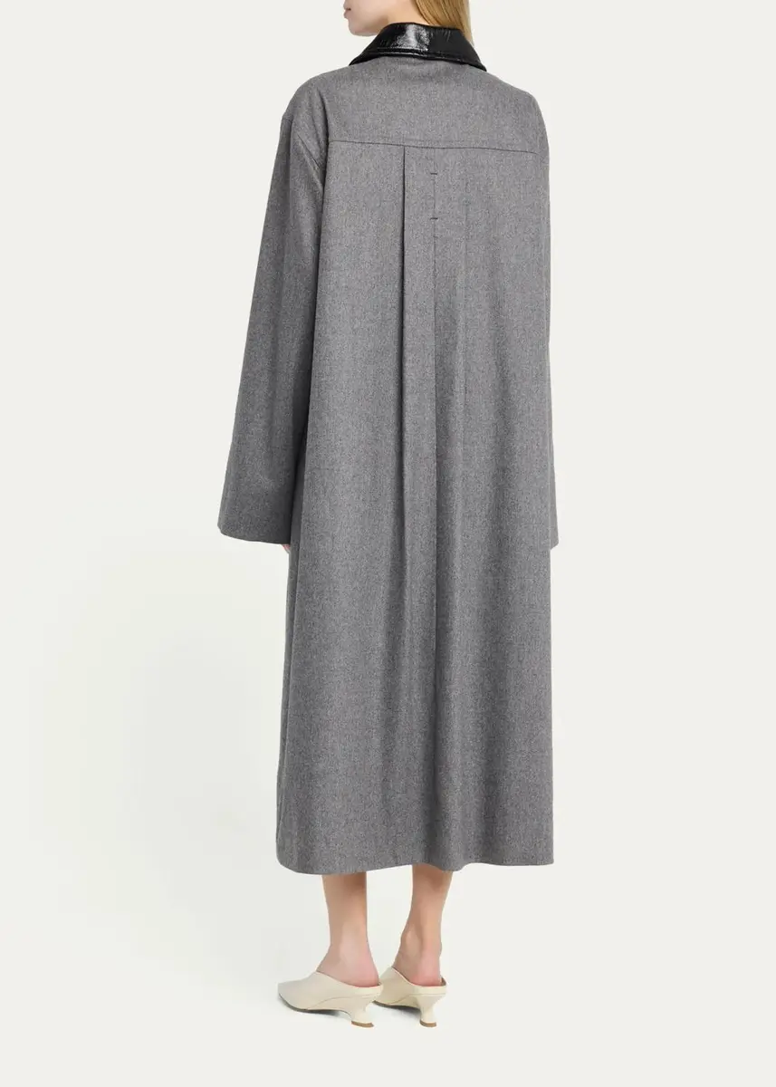 Maria McManus Melange Wool-Cashmere Swing Coat | Thumbnail 3 Maria McManus Melange Wool-Cashmere Swing Coat | Thumbnail 3