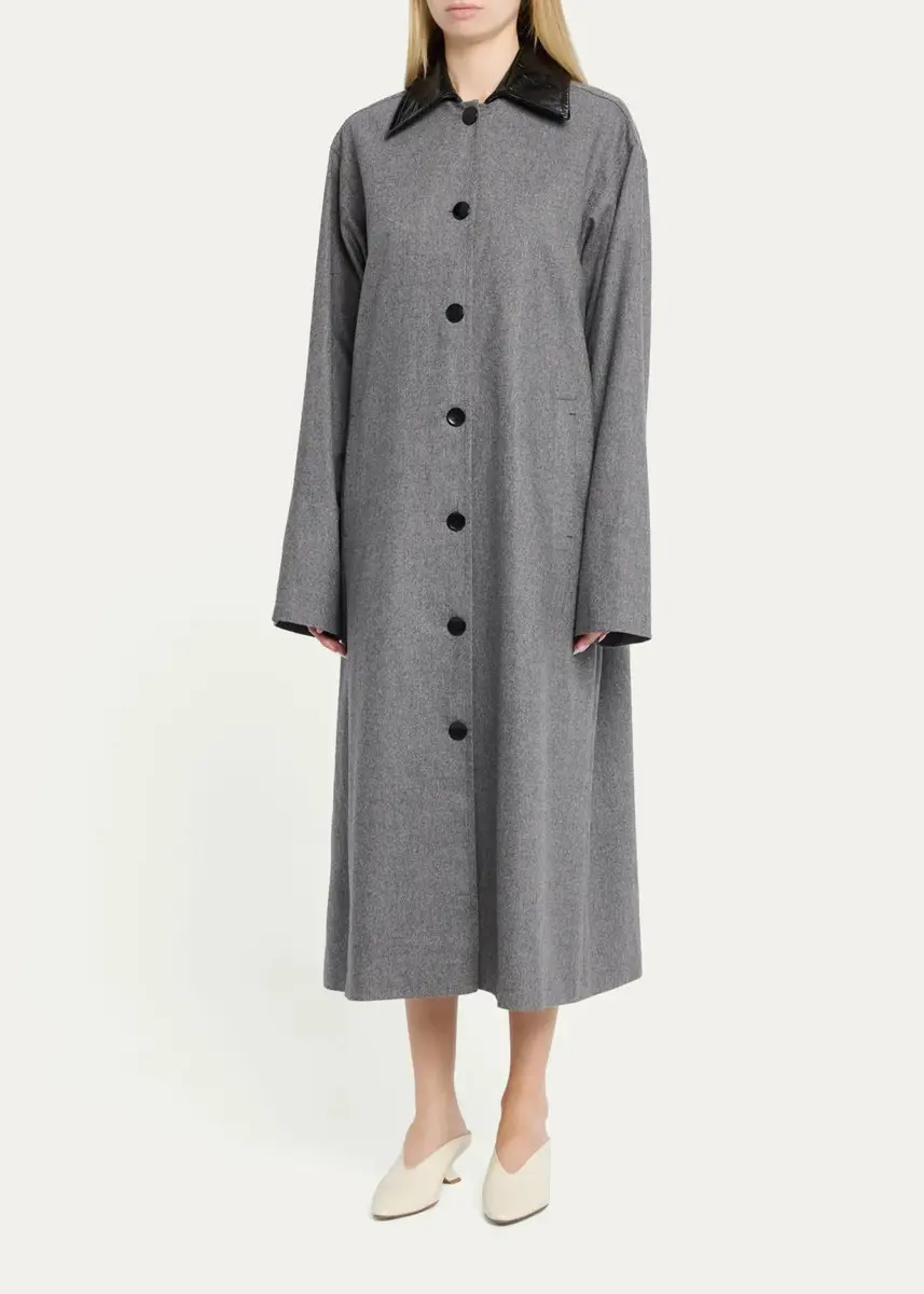 Maria McManus Melange Wool-Cashmere Swing Coat | Thumbnail 4 Maria McManus Melange Wool-Cashmere Swing Coat | Thumbnail 4