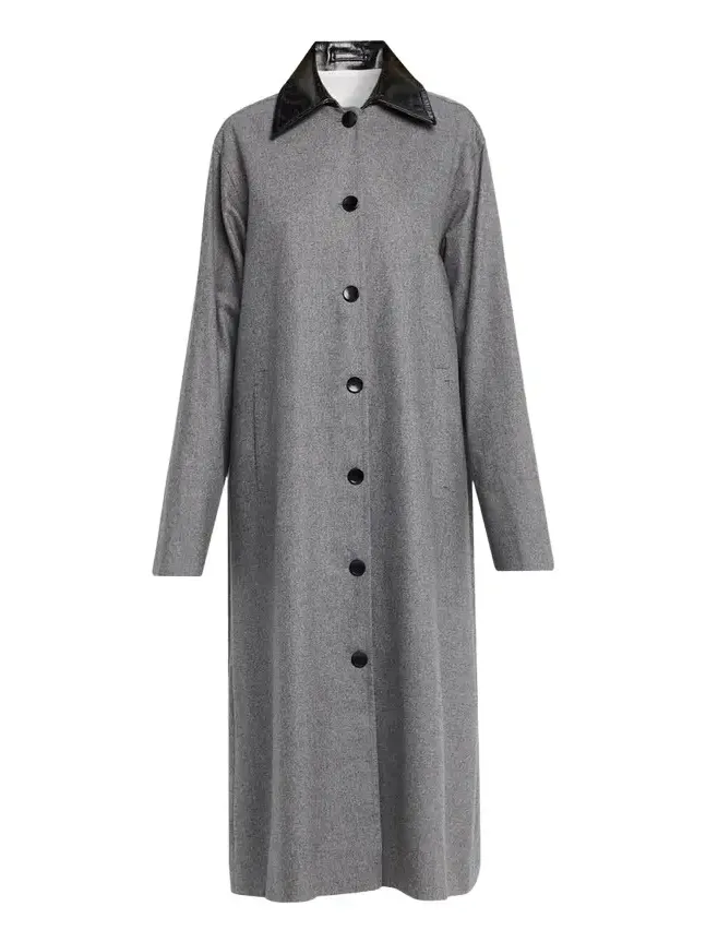 Melange Wool-Cashmere Swing Coat Melange Wool-Cashmere Swing Coat