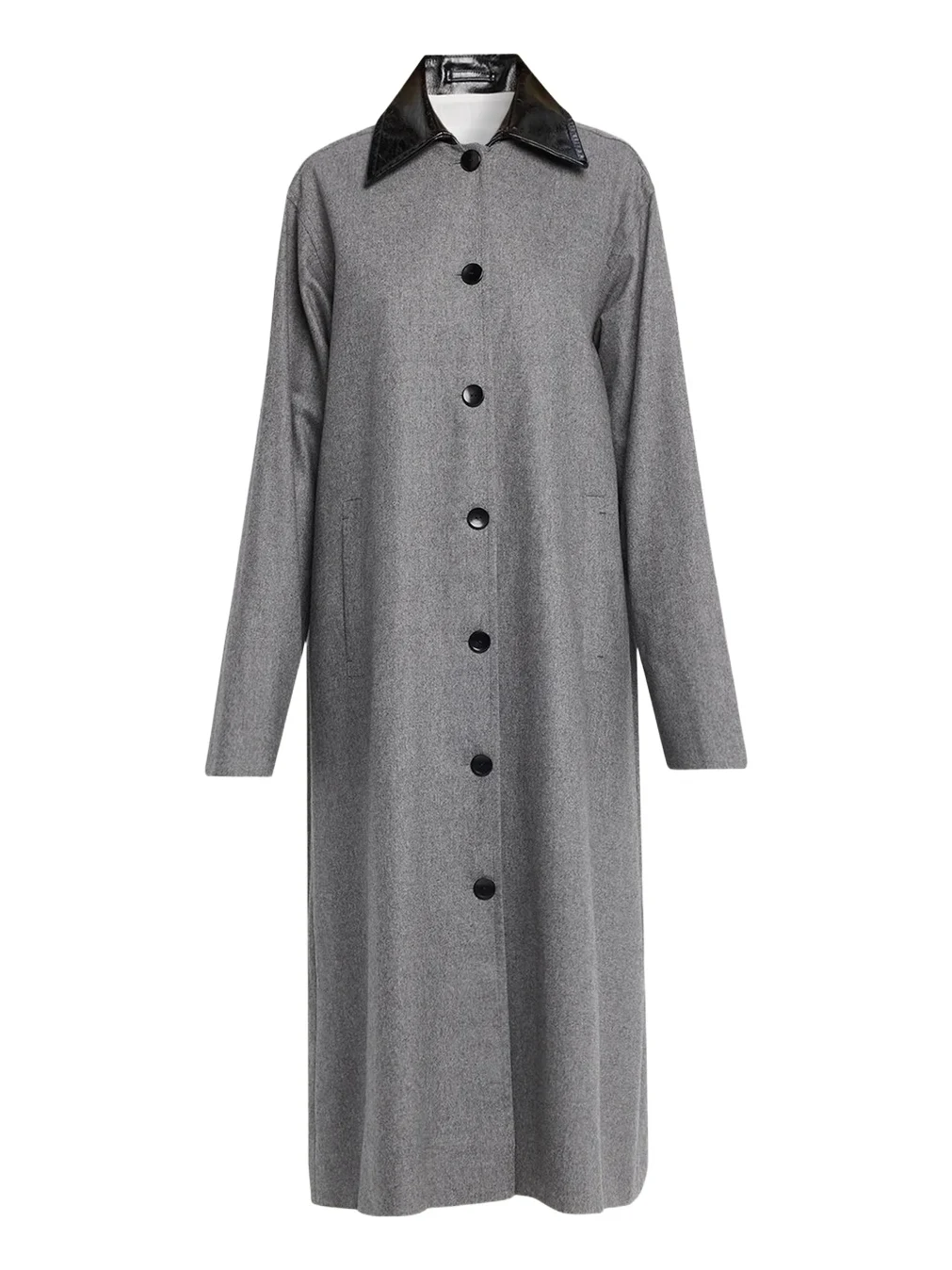 Melange Wool-Cashmere Swing Coat Melange Wool-Cashmere Swing Coat