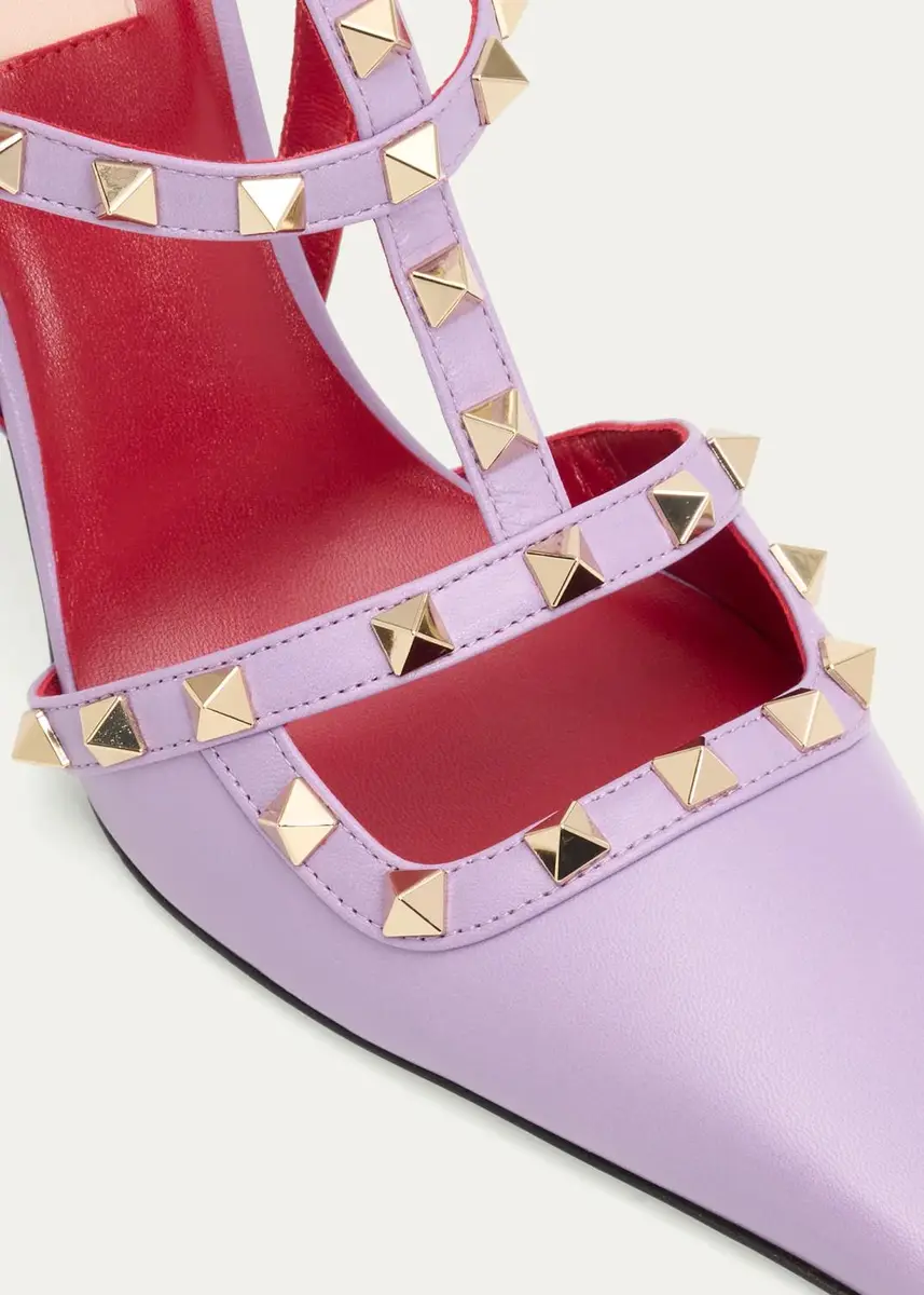 Valentino Garavani 125th 100mm Rockstud Leather Ankle-Strap Pumps | Thumbnail 5 Valentino Garavani 125th 100mm Rockstud Leather Ankle-Strap Pumps | Thumbnail 5